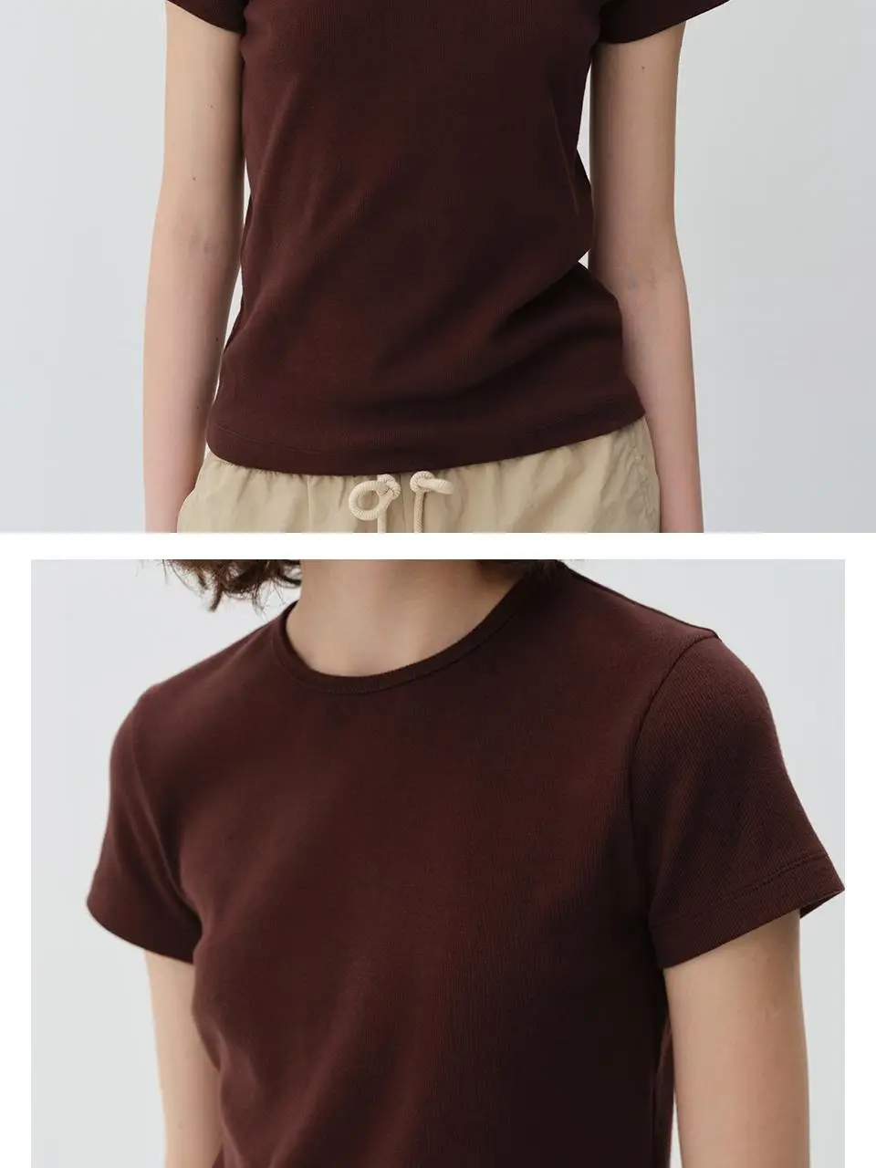 [모음전] BASIC RIBBED T-SHIRTS - 5color 상세페이지 17